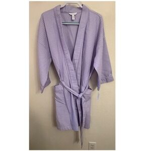 Charter Club Intimates Waffle Knit Robe XXL Light Amethyst Purple New 87211